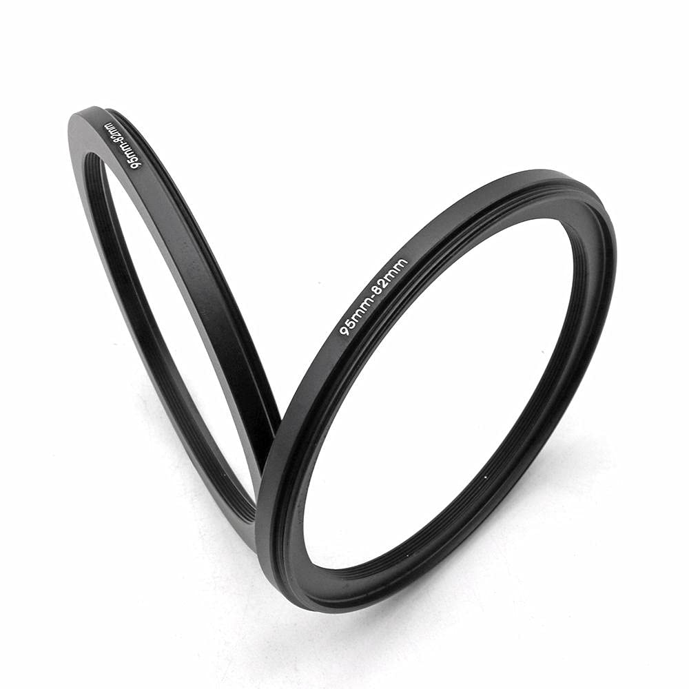 95 To 82Mm Metal Step Rings, 95Mm To 82Mm Step Down Ring Filter Ring Adapter For 95Mm Camera Lens & 82Mm Uv Cpl Nd Filters Hoods