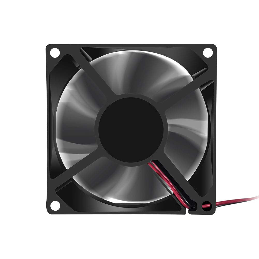 2Pcs 12V 3.14In 0.98In Fan 80Mm X 80Mm X 25Mm Fan Dc 12V 8025 Brushless Cooling Fan 80Mm 25Mm For Cooling Pc Computer Case Cpu C