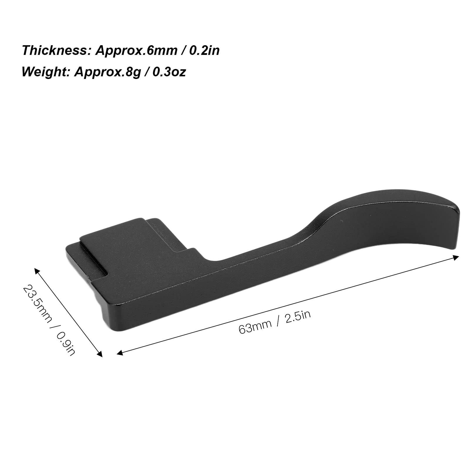 Vbestlife For Sony A7C Camera Thumb Handle, Thumb Grip Metal Cold Shoe Up Rest Handle Aluminum Alloy Thumb Handle For Sony A7C C