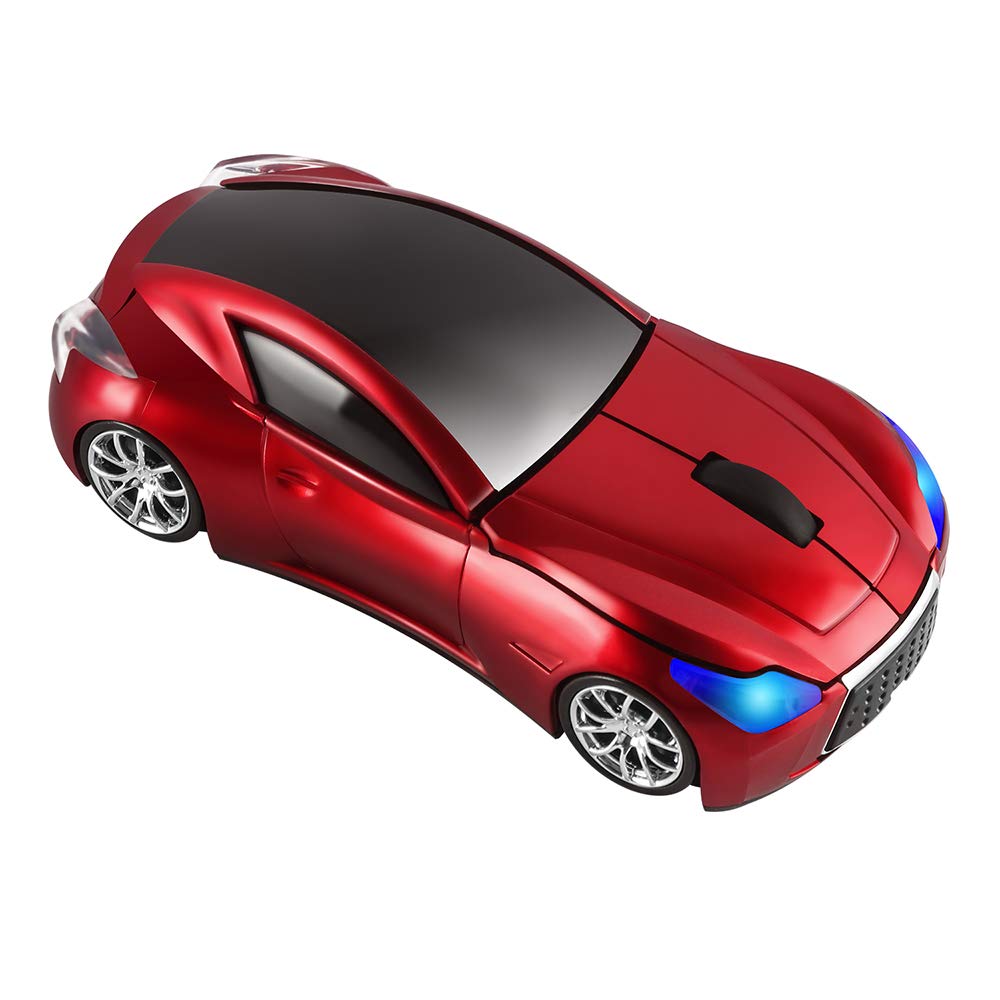 Usbkingdom 2.4Ghz Cool Sport Car Shape Wireless Mouse Optical Cordless Mice With Usb Receiver For Pc Laptop Computer 1600Dpi 3 B