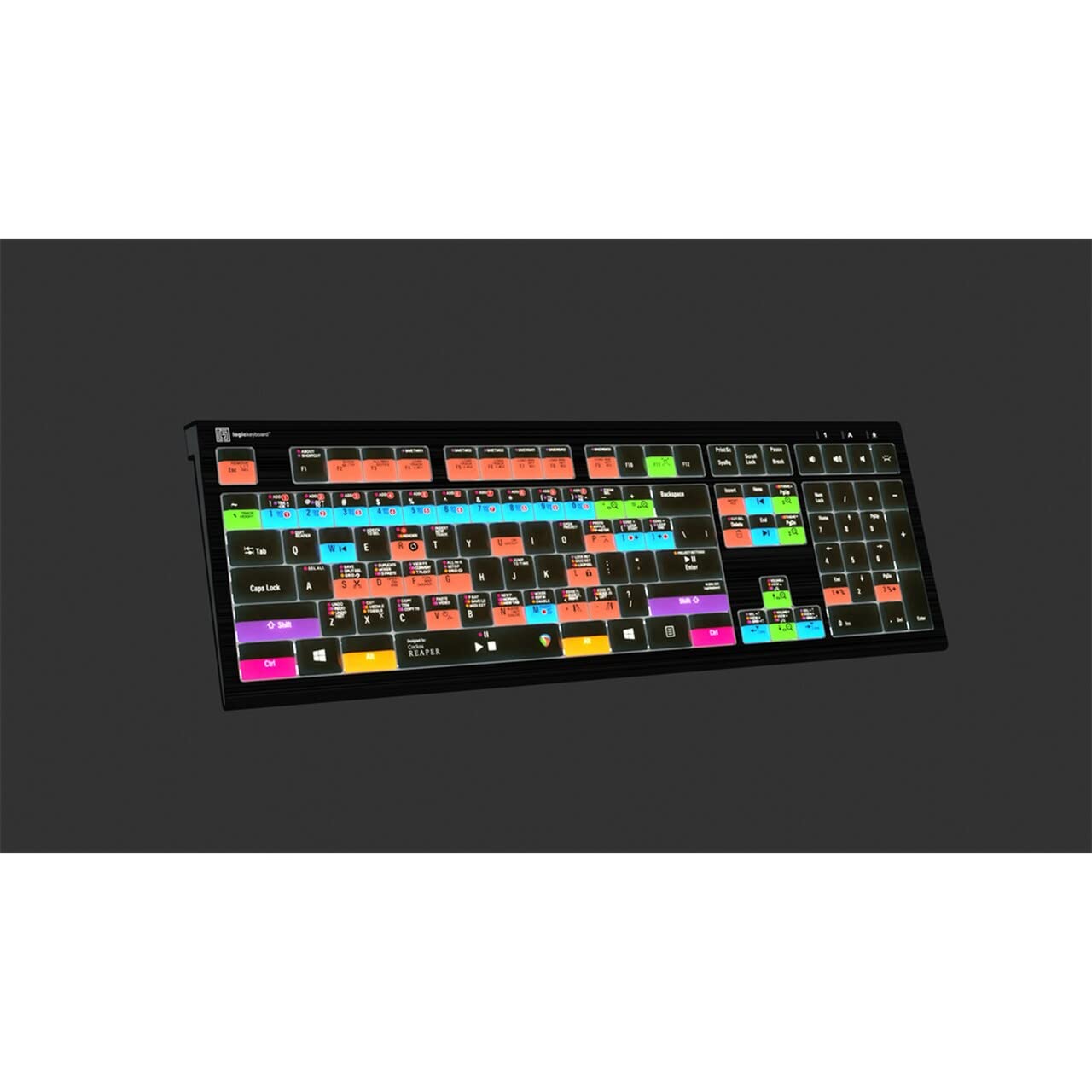 Logickeyboard Astra2 Backlit Keyboard For Cockos Reaper   Pc