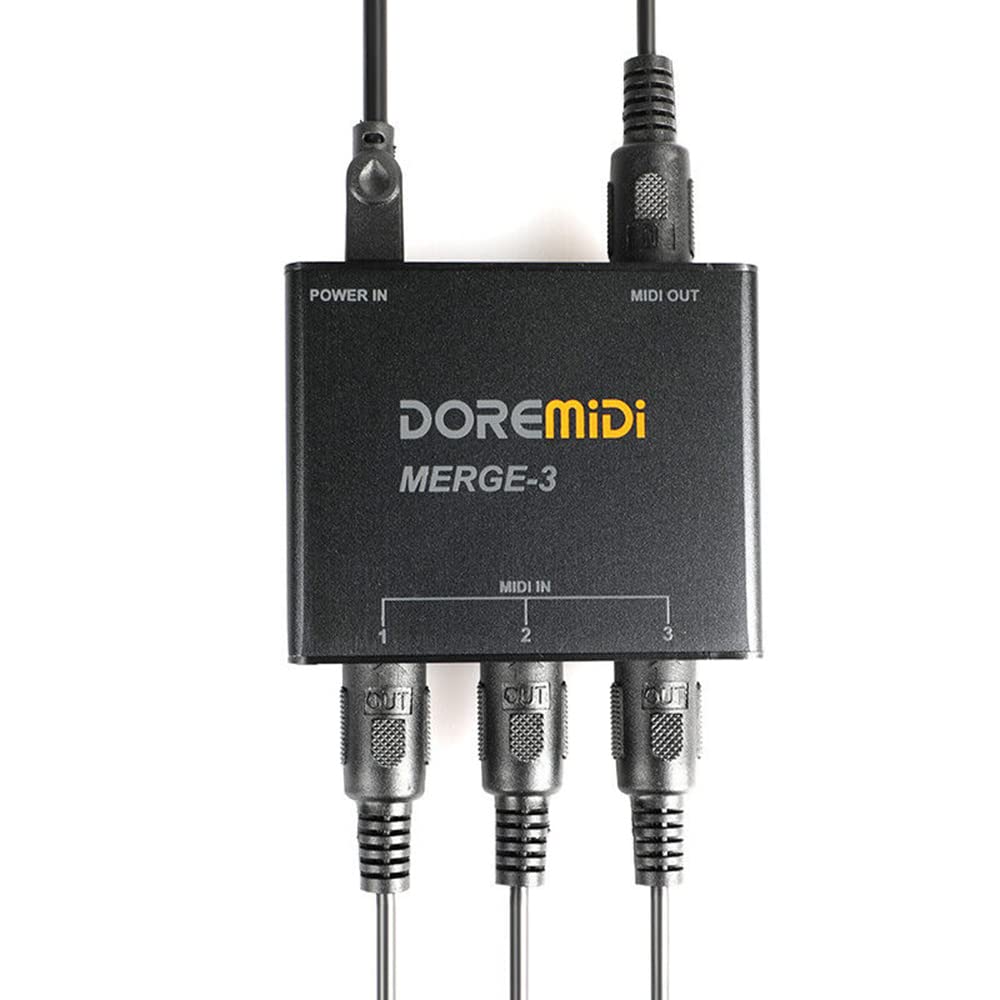 Doremidi Midi Merge 3 Midi Input 2 Midi Output Support Usb Power Merge 3