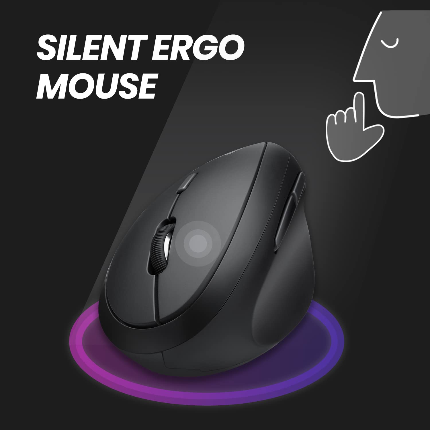 Perixx Periduo 606A, 3 In 1 Wireless Compact Ergonomic Keyboard With Vertical Mouse And Numeric Keypad   Adjustable Palm Rest   Tilt Wheel   Membrane Low Profile Keys   Us English