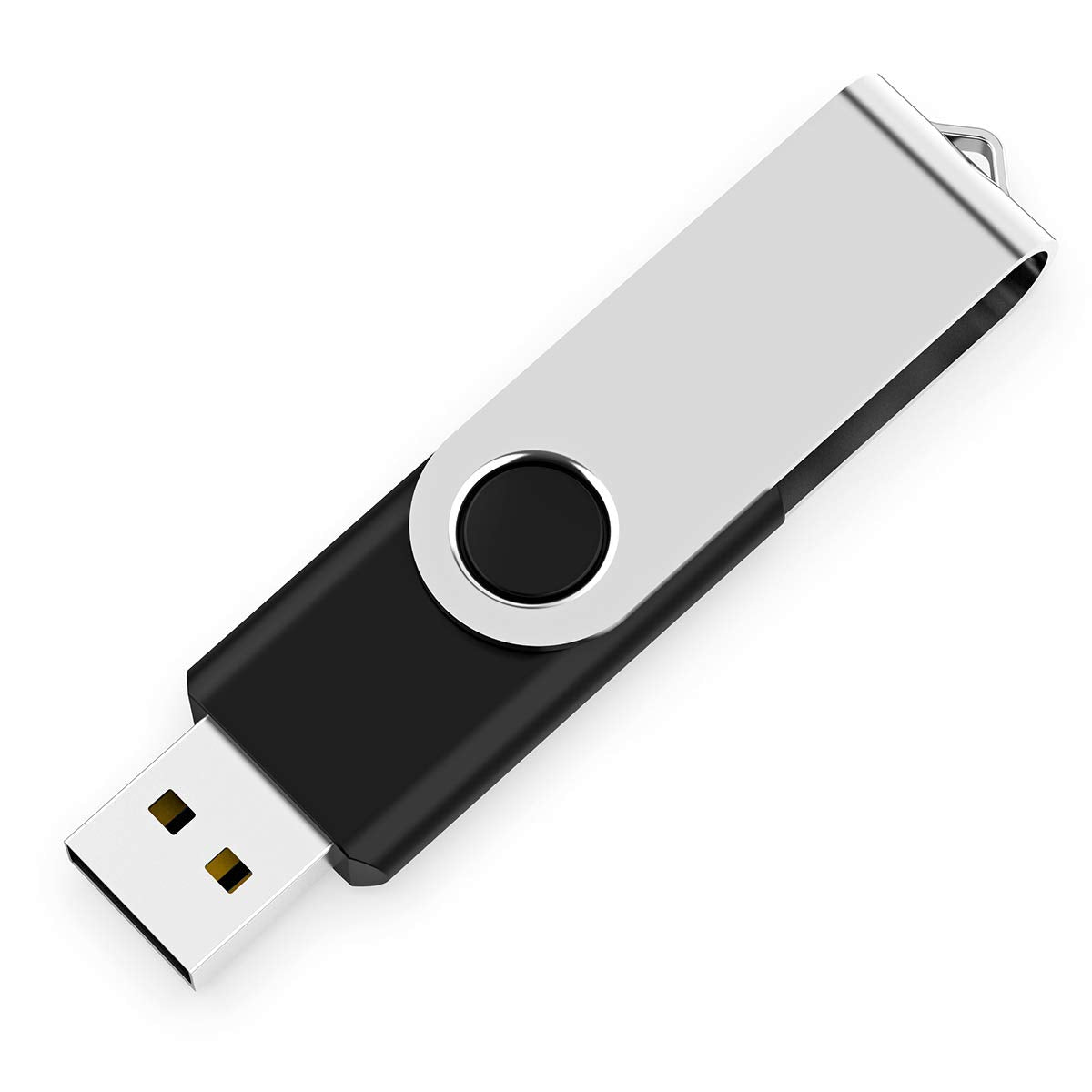 MAKACTUA 16GB USB 2.0 Flash Drive 10 Pack QF-UD50 with Swivel Cap Black