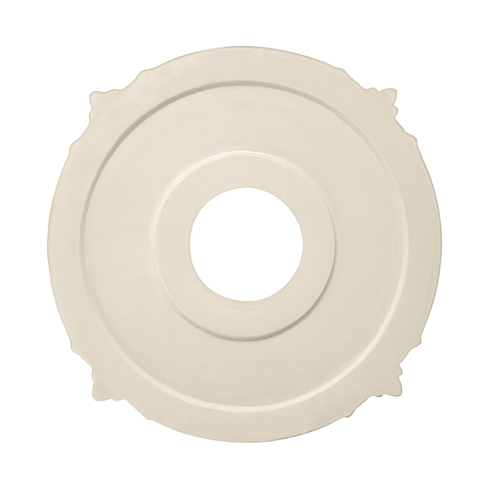 Eifhyt 2 Pack White Home Lighting Ceiling Medallions Molded Plastic, 13'' Od X 3 1/2''Id X 3/4'' P