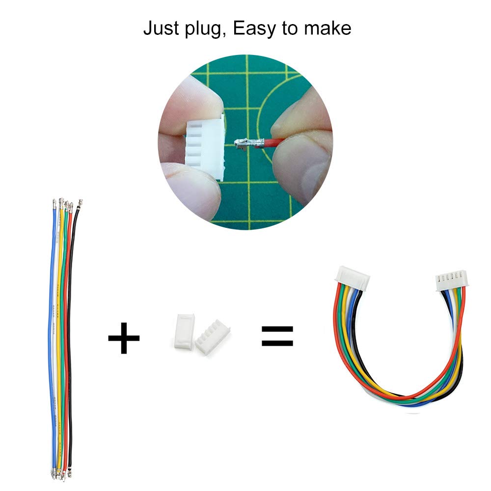 Xh 2.54Mm Connector Kit With Pre-Crimped Cable Wire 2/3/4/5/6/7/8/9/10 Pin Housing Jst Adapter Cable Compatible With Jst-Xh Conn