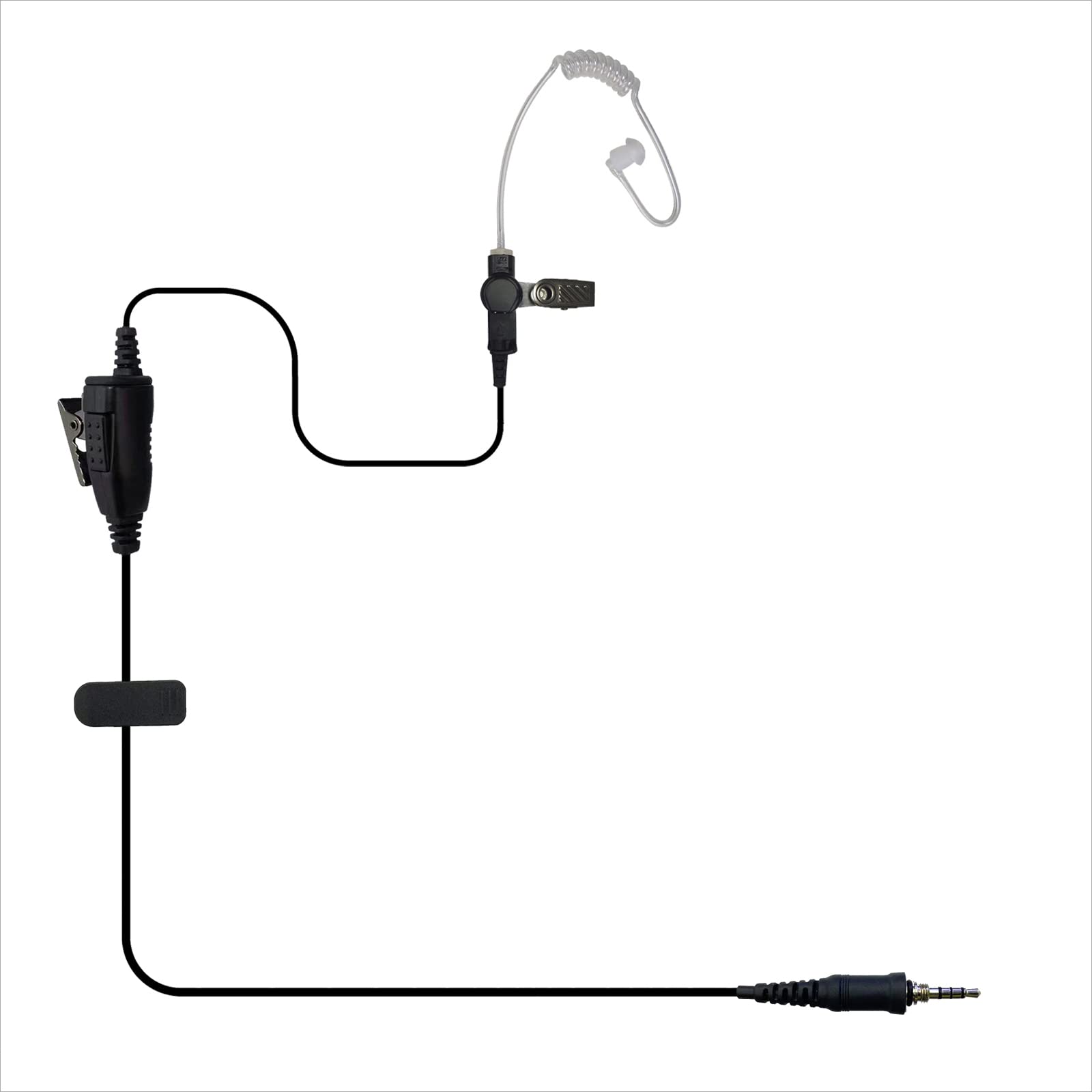 Monicona Air Tube Earpiece Surveillance Kit Earphone Headset Ptt Mic For Motorola Evx S24 Yaese Vx 6R Ft 270R Standard Horizon H