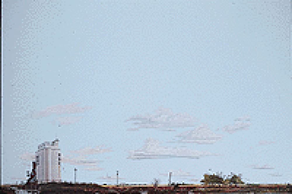 Walthers, Inc. Instant Horizons Prairie/Grain Elevator Background Scene, 24 X 36 60 X 90Cm