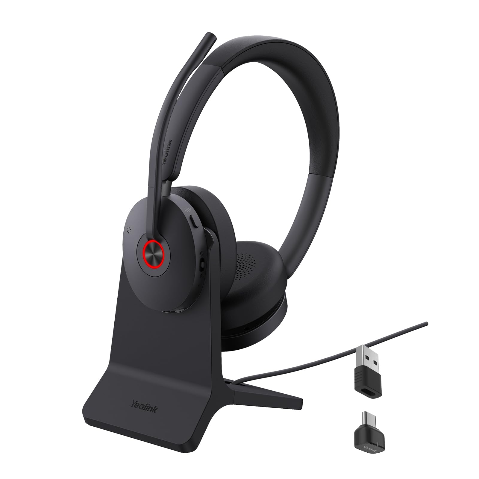 Yealink BH74 AI ANC Wireless Headset with Mic for Work with Charging Dock