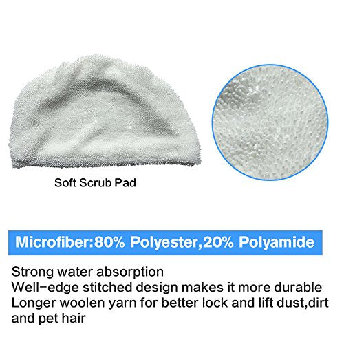 10Pk Amyehouse Replacement Pads Compatible With Bissell Powerfresh Steam Mop 1940 1440 1806 1544 2075 2685 Series 19401 19404 19