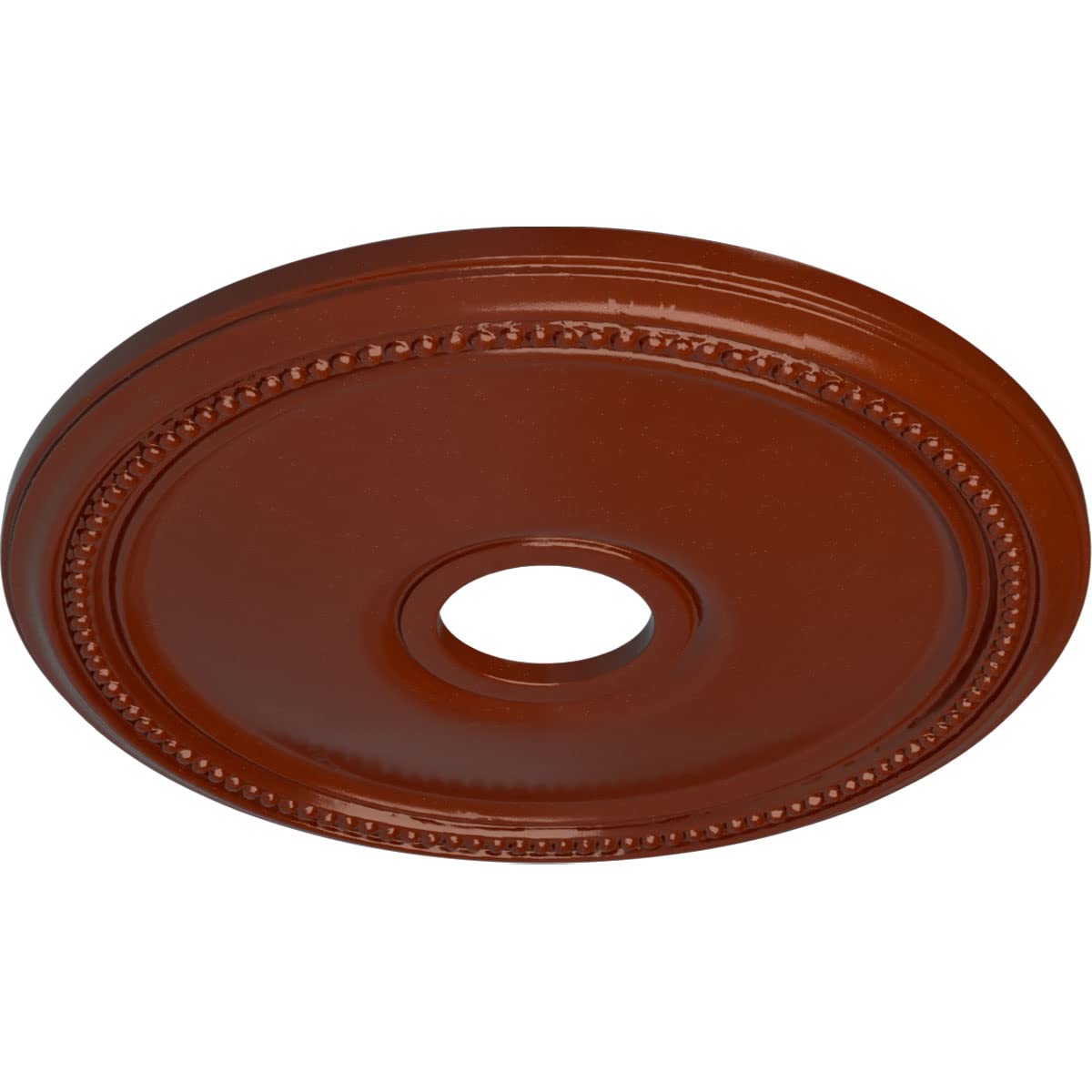 Ekena Millwork Cm18Difif Diane Ceiling Medallion, 18Od X 3 5/8Id X 1 1/8P (Fits Canopies Up To 5 3/8), Hand-Painted Firebrick