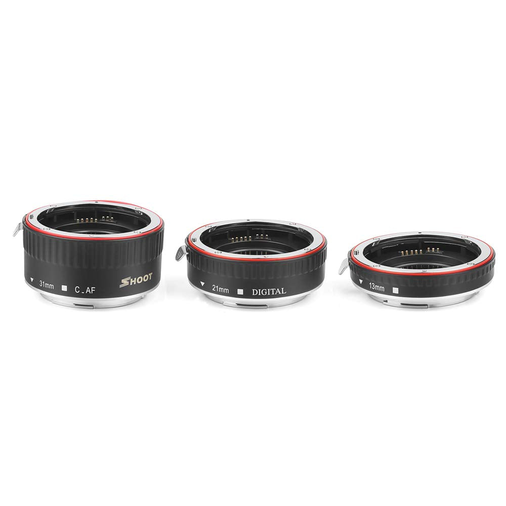 D&F Af Auto Focus Macro Extension Tube Set Eos Ef/Ef S Lens Close Ups For Canon Eos Ef Lens Such As Canon 7D,500D,600D,700D,5D,