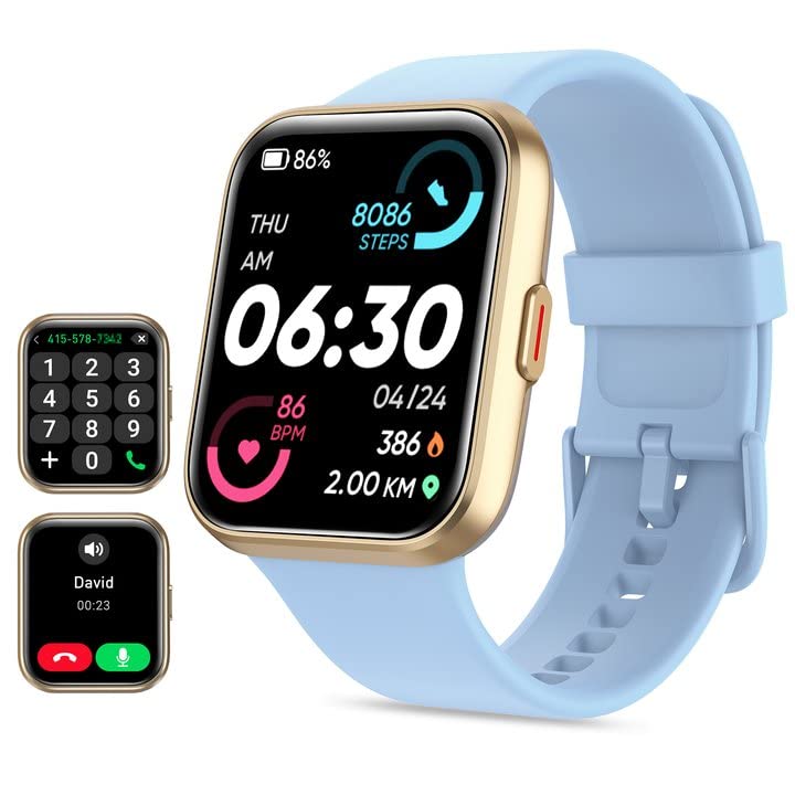 Smart Watch For Men Women(Call Receive/Dial), Alexa Built-In, 1.8 '' Touch Screen Fitness Tracker With Heart Rate Sleep Tracking