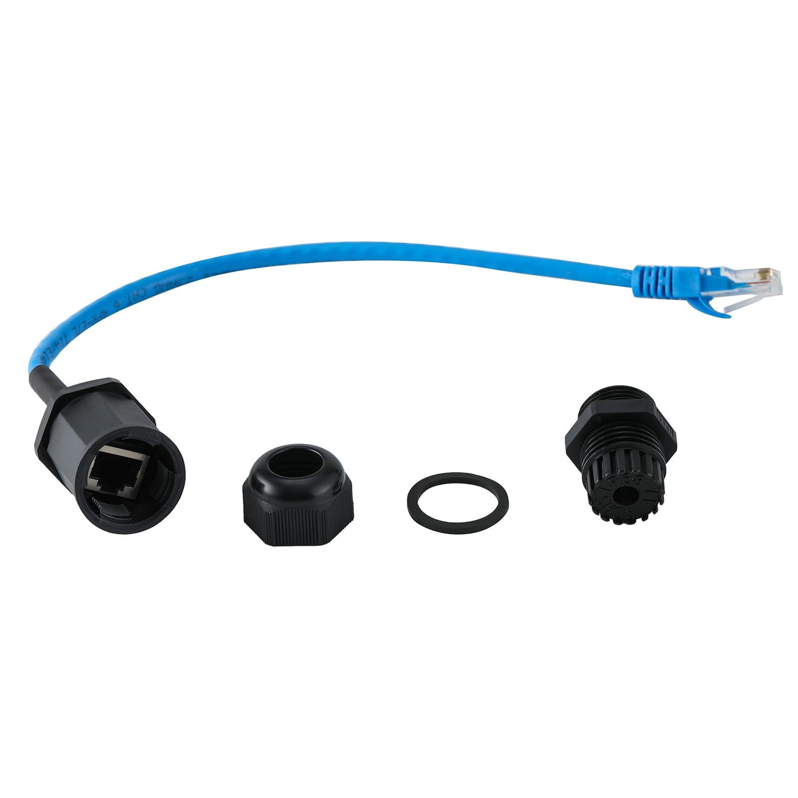 Anmbest 5Pcs M22 Waterproof Ethernet Cat6 Rj45 Connector Ip67 Outdoor Lan Coupler Adapter Male To Female With 25Mm Cable