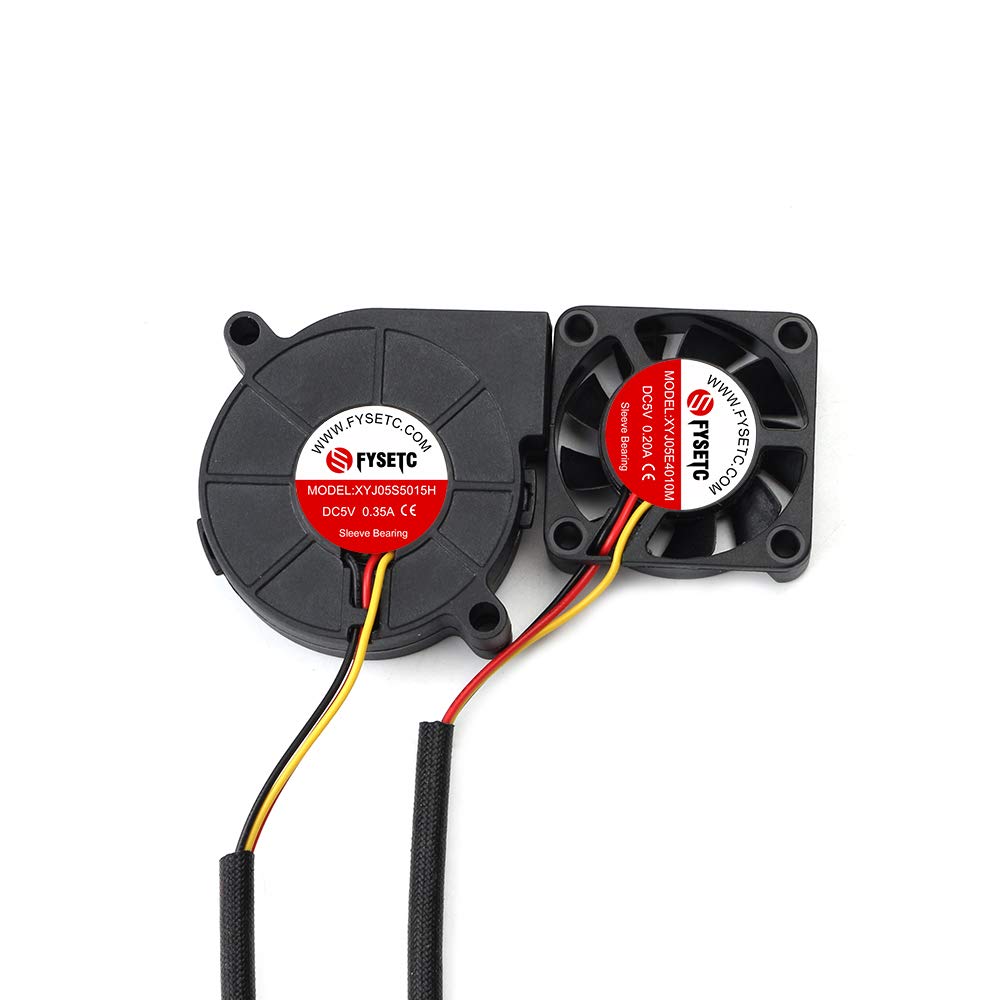 Fysetc 3D Printer Part Prusa I3 Mk3S+ Print Fan Hotend Replacement Fan 4010 5015 Fan Dc 5V Mk3S Blower Fan Extruder Cooling Radi