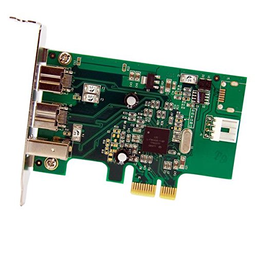 Startech.Com 3 Port 2B 1A Low Profile 1394 Pci Express Firewire Card Adapter   Pci Express 1394A   Pcie Firewire 400 Card (Pex13
