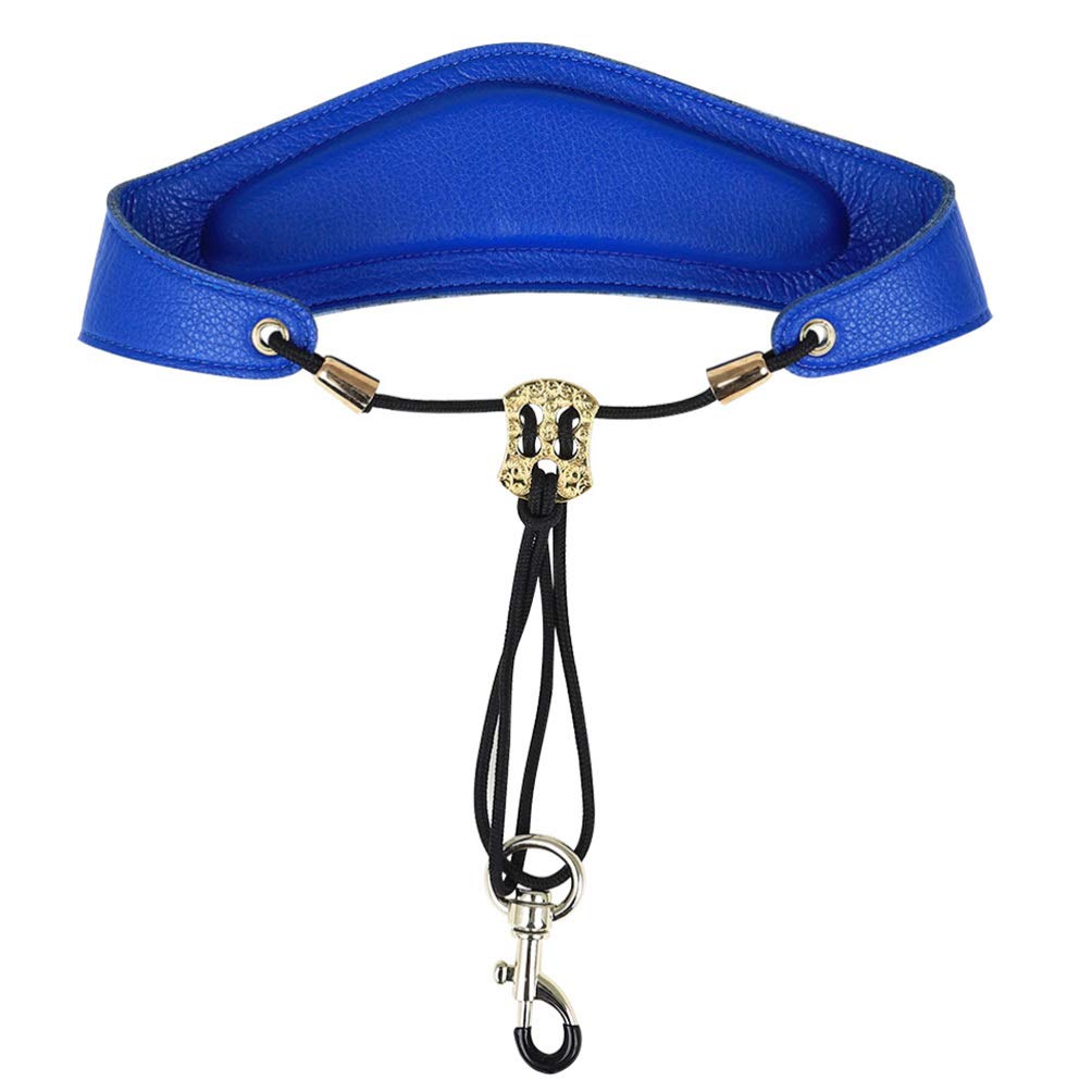 Nimmz Collection Mens Jockstrap Blue Music Instrument Neck Strap For Saxophones Horns Bass Clarinets Bassoons Oboes Padded Sax S