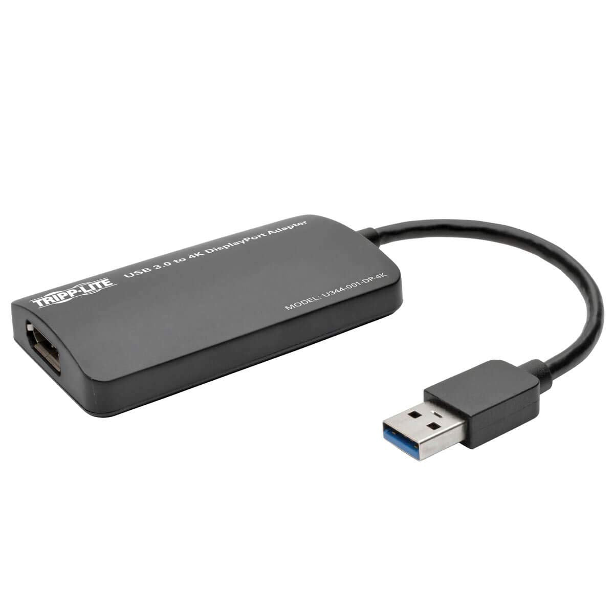 Tripp Lite Usb 3.0 Superspeed To Displayport Dual Monitor External Video Graphics Card Adapter, 512 Mb Sdram, 4K X 2K (U344 001