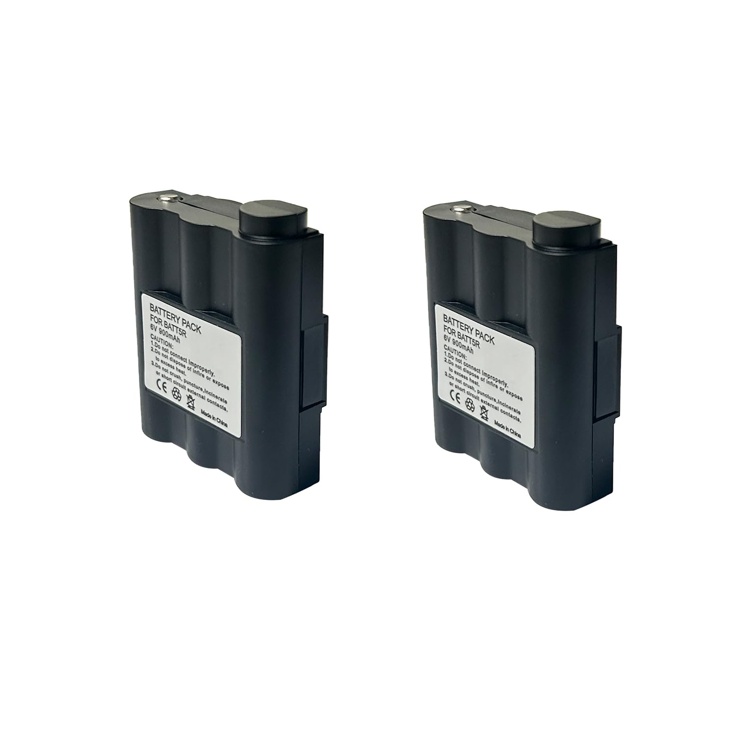 2 Pack Batt5R Batt 5R Avp7 Rechargeable Battery Pack 6V 900Mah For Gxt Walkie Talkie Gxt1050 Gxt1000 Gxt850 Gxt860 Gxt900 Gxt950