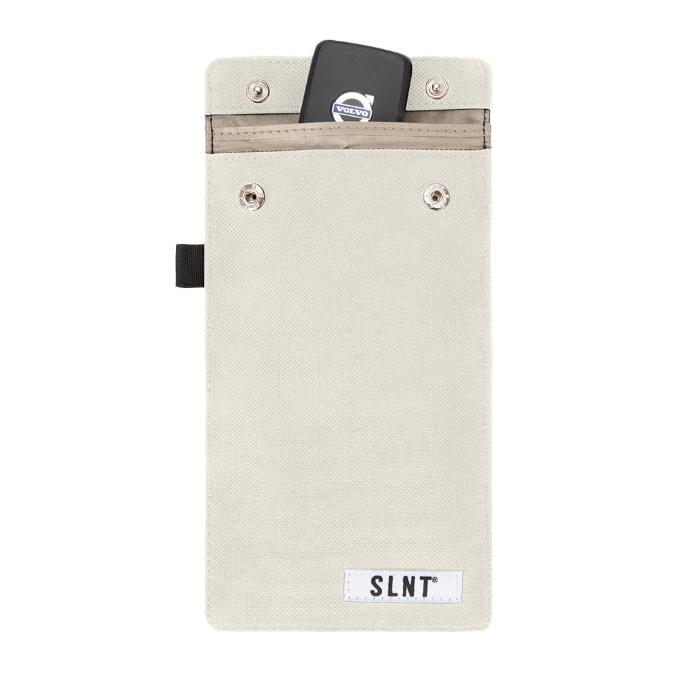 Slnt Signal Blocking Faraday Key Fob Case With Silent Pocket   Car Anti Theft Device Shields Against All Signal Types, Including