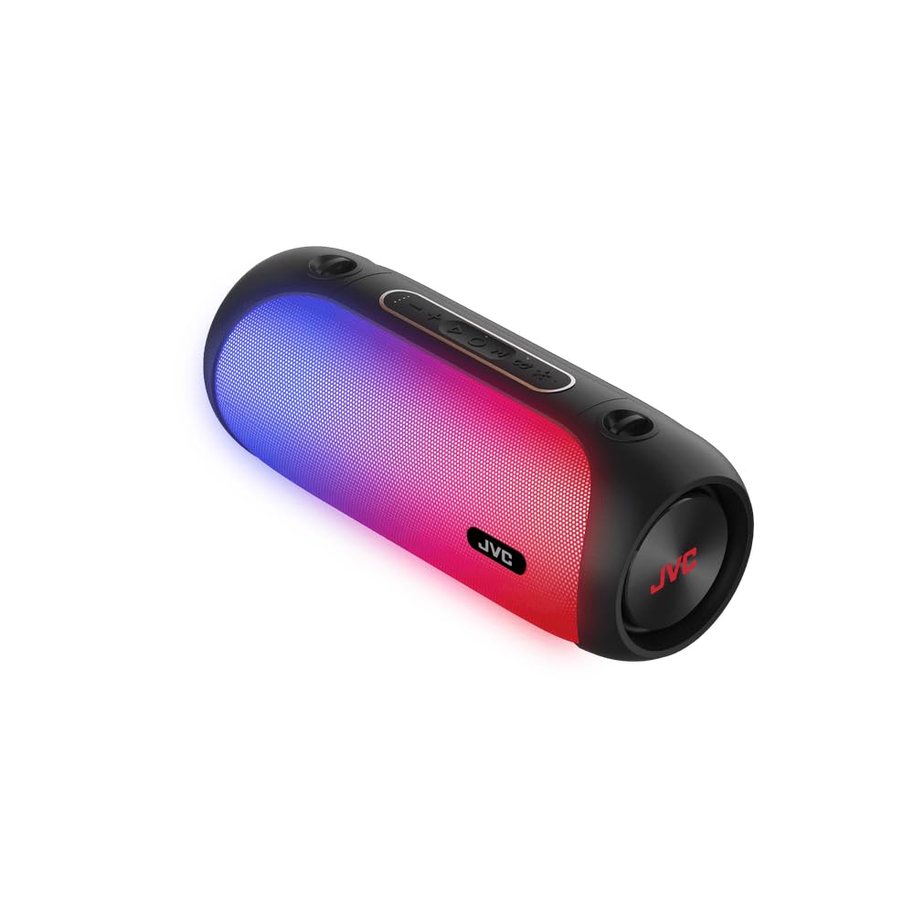Jvc Illuminated Portable Wireless Speaker With 30W Max Outputs, Dynamic Sound, Bluetooth 5.0, Tws Capability, Usb-C, Aux In, Up 