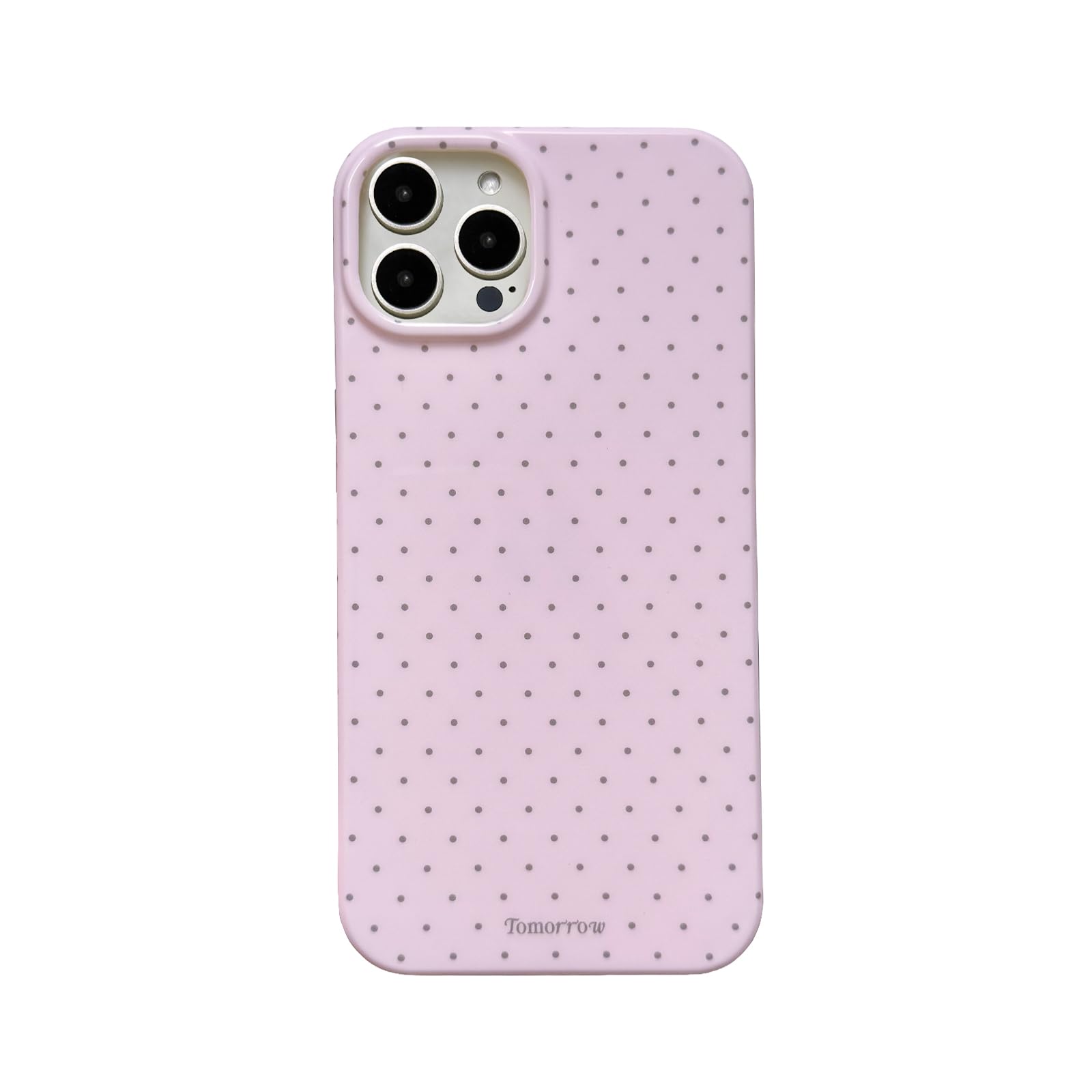 Faneiy for iPhone 14 Pro Case Cute Fashion Polka Dot Aesthetics Women Girly Stylish Protective Soft Shockproof Phone Case Pink