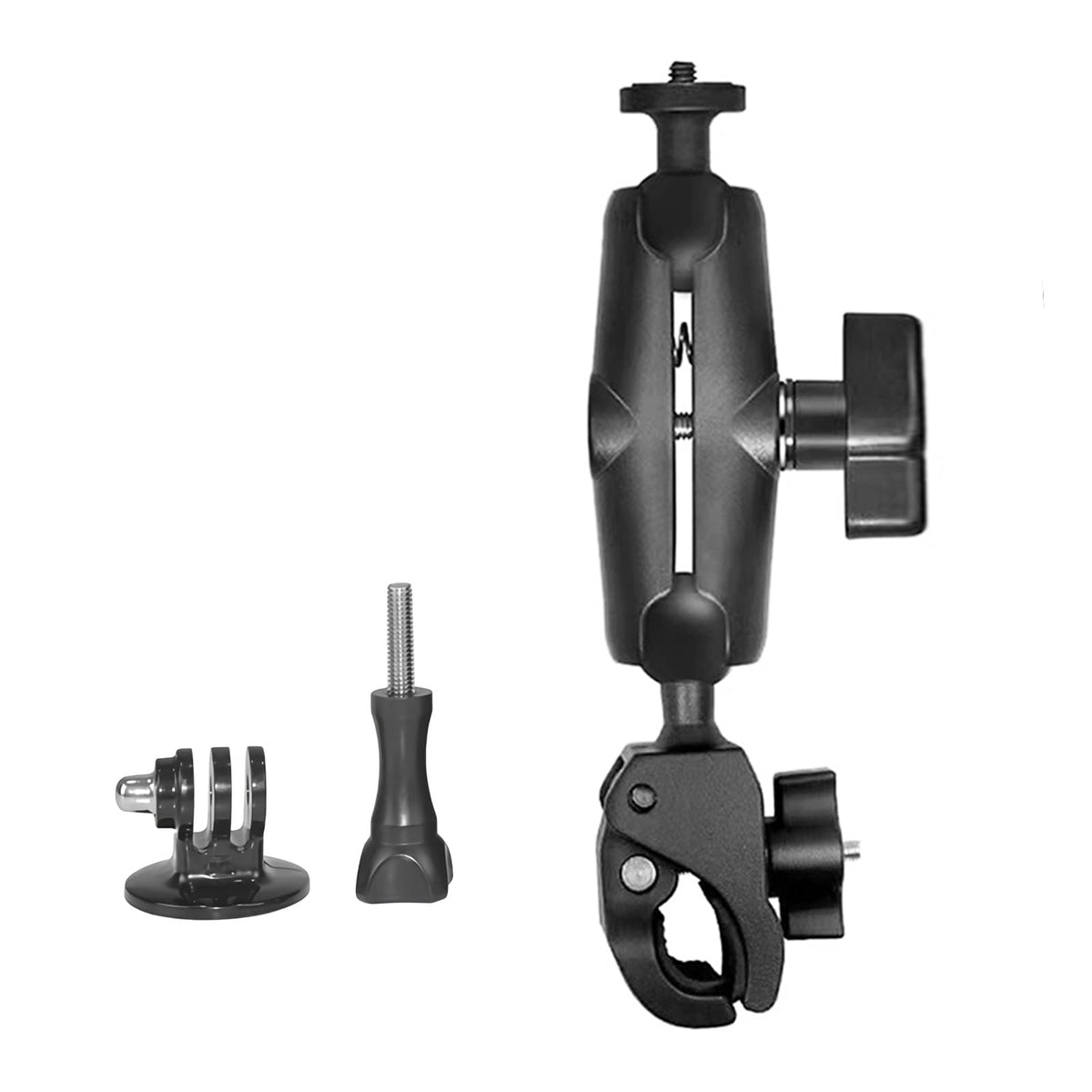 Handlebar Clamp Motorbike Mount For Insta360 Ace Pro One X4 X3, X2, X, R, Rs, Go 3, Gopro Hero, With Double Ball Head Super Clam