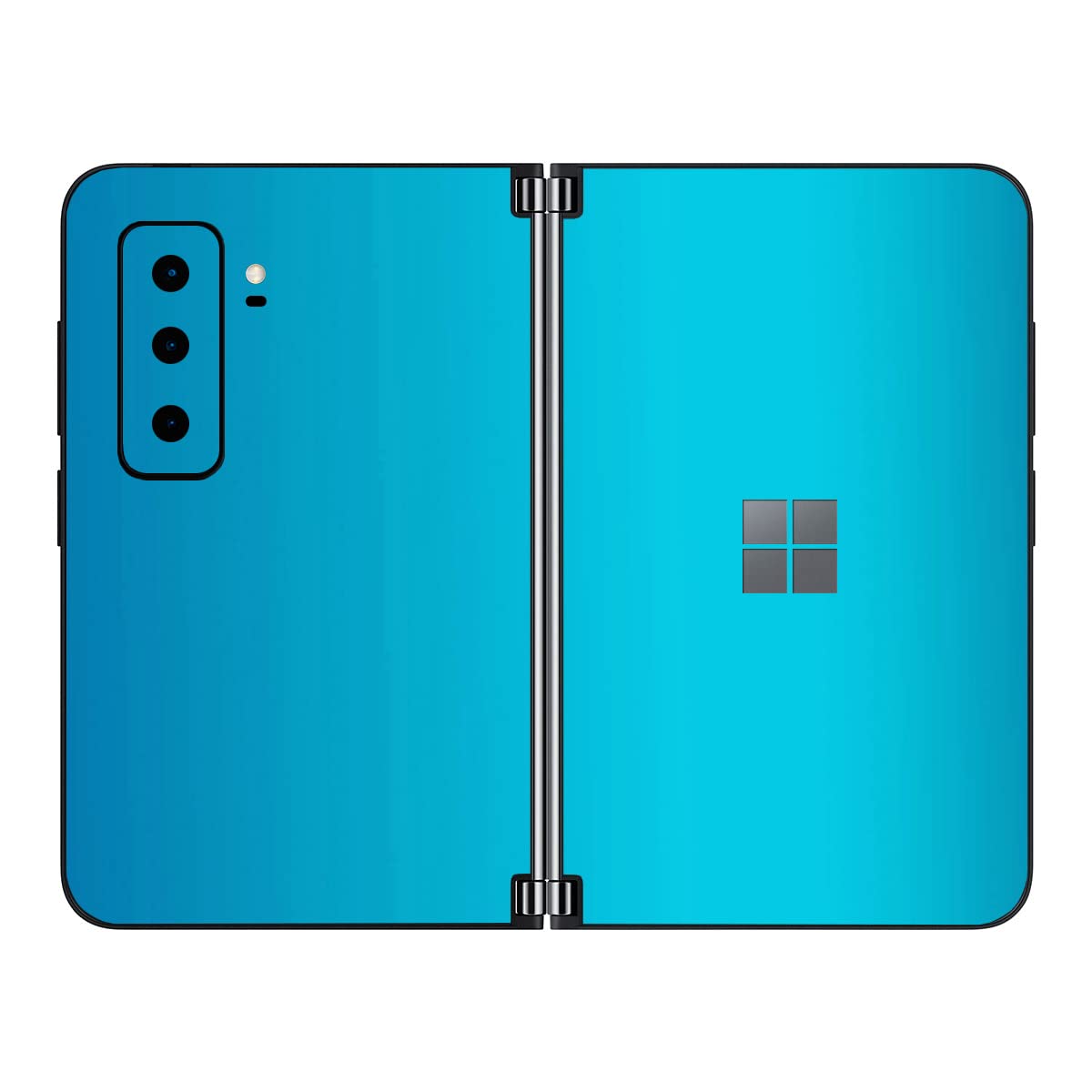 SopiGuard Sticker Skin for 2021 Microsoft Surface Duo 2 2nd Gen Edge-to-Edge Front and Rear Panels Vinyl Decal (Satin Ocean Shim