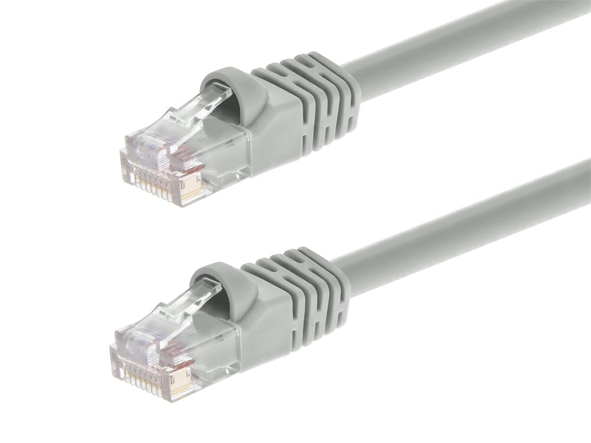 Monoprice 25Ft 24Awg Cat6 550Mhz Utp Ethernet Bare Copper Network Cable   Gray