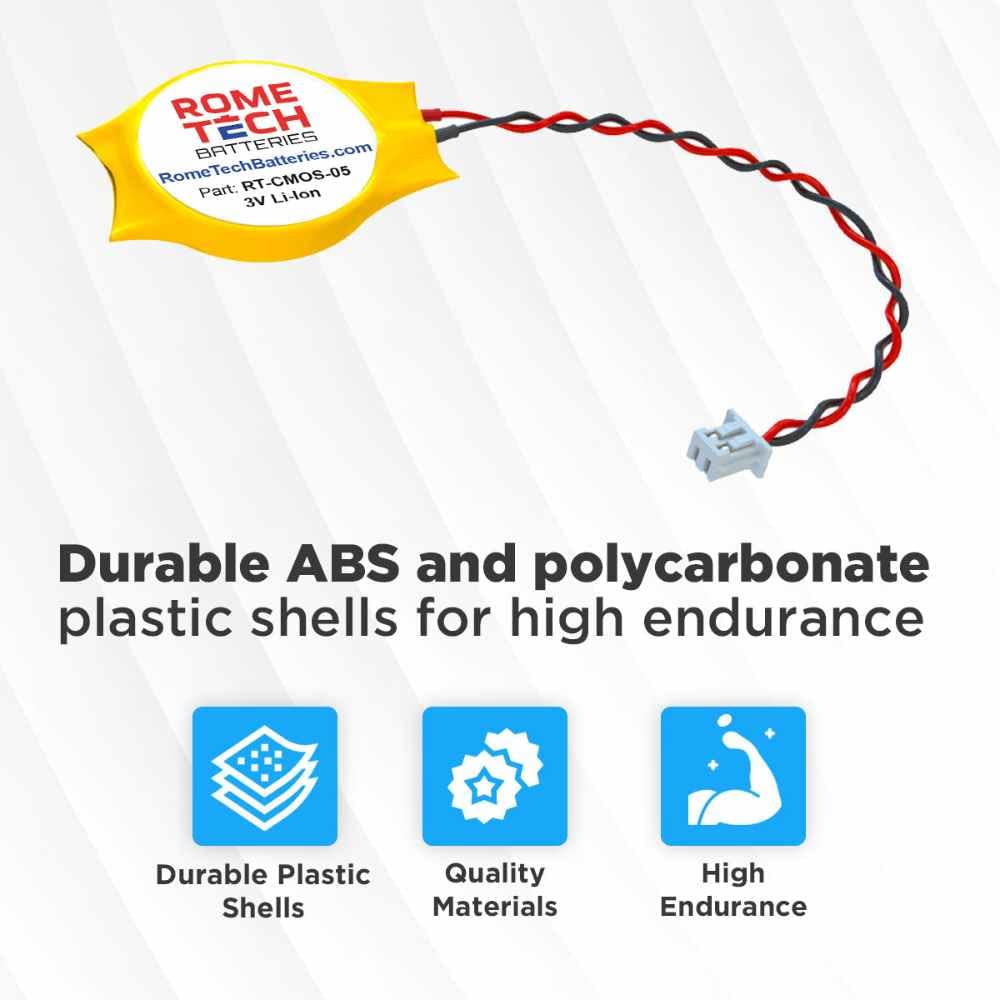 Rome Tech Rtc Cmos Battery For Dell Precision M20 / Dell Precision M2300 / Dell Precision M4800 /Dell Studio 1435/Dell Xps 15 95