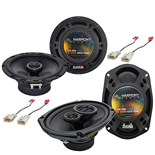 Harmony Audio Compatible with 1999-2003 Toyota Camry Solara HA-R65 6.5 Replacement 300W Speakers with HA-R69 6x9 Replacement 450