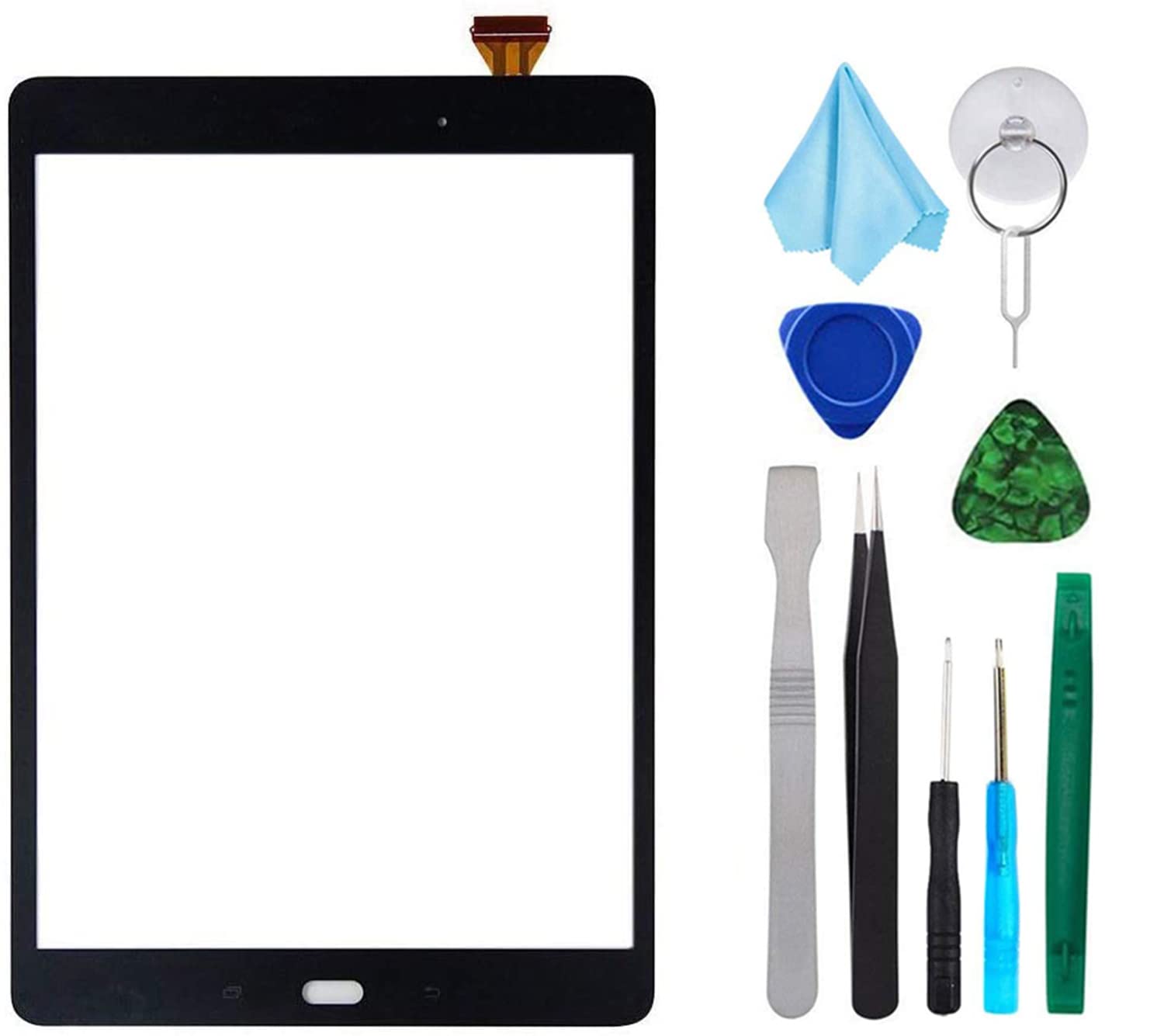 T Phael Black Touch Screen Digitizer For Samsung Galaxy Tab A 9.7''   Glass Replacement For Sm T550 Sm T555 T550 T555 (Not Inclu