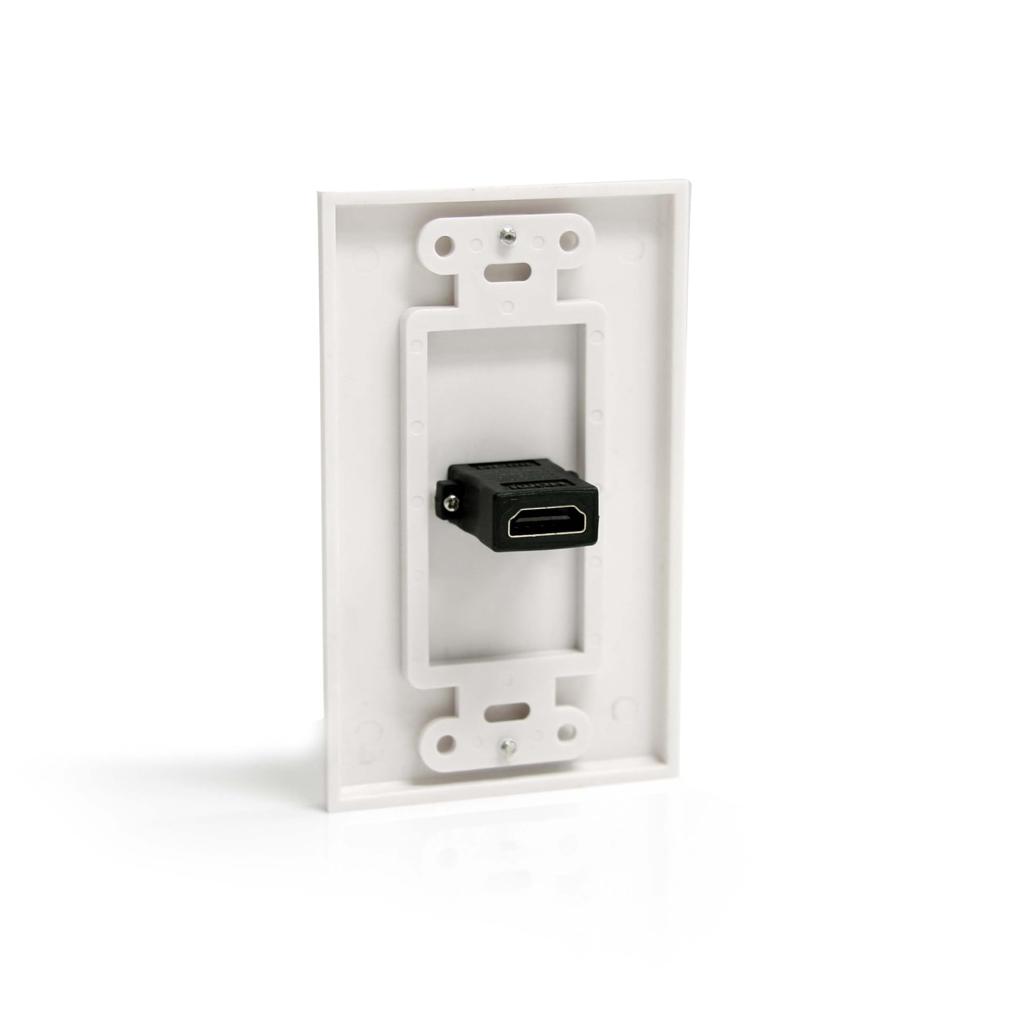 Startech.Com Single Outlet Female Hdmi Wall Plate White   Wall Mount Plate   White   Hdmiplate