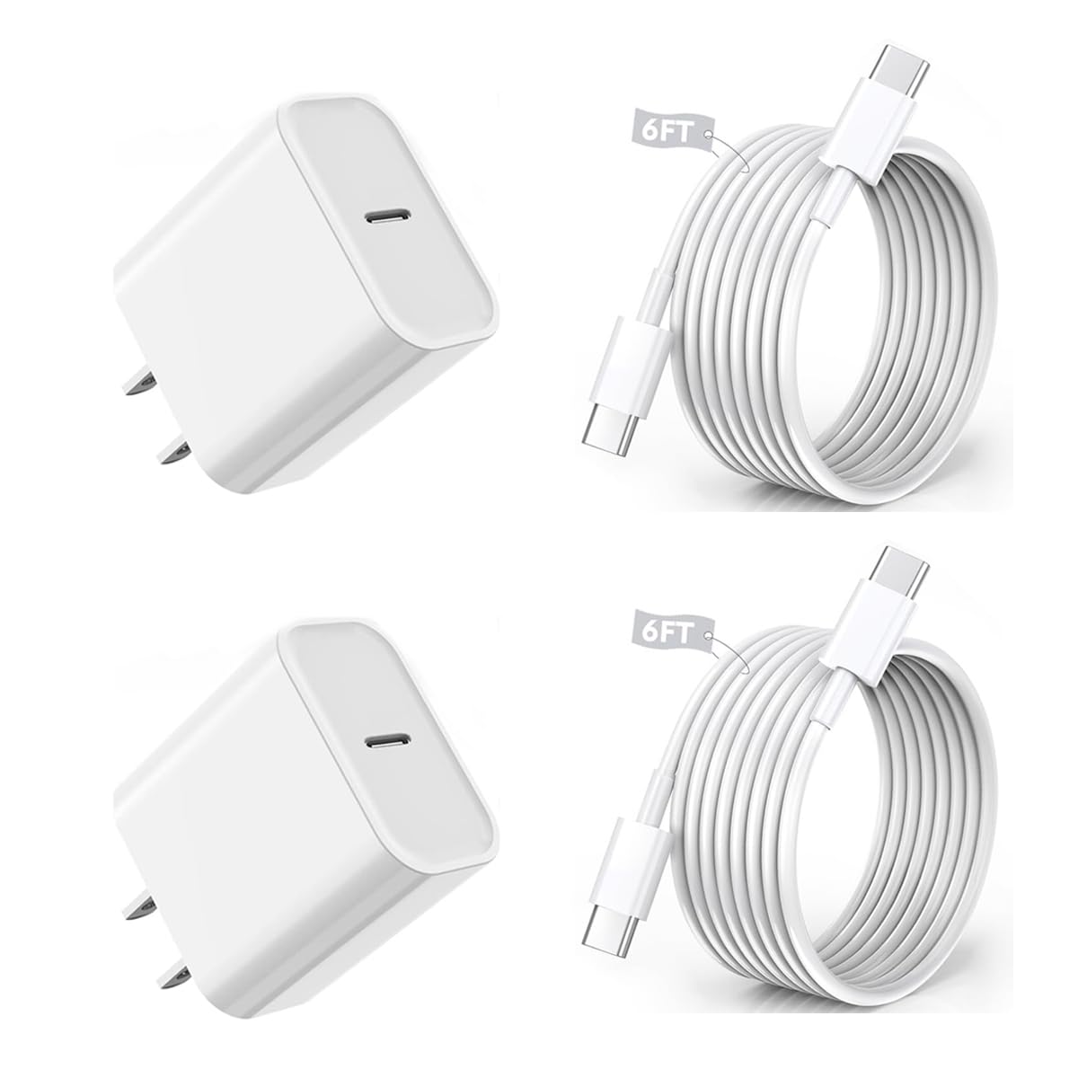 Iphone 16 15 Charger Fast Charging,6Ft Type C To Usb C Cable Cord,20W Usb C Charging Block For Apple Iphone 16/16 Plus/Iphone 15
