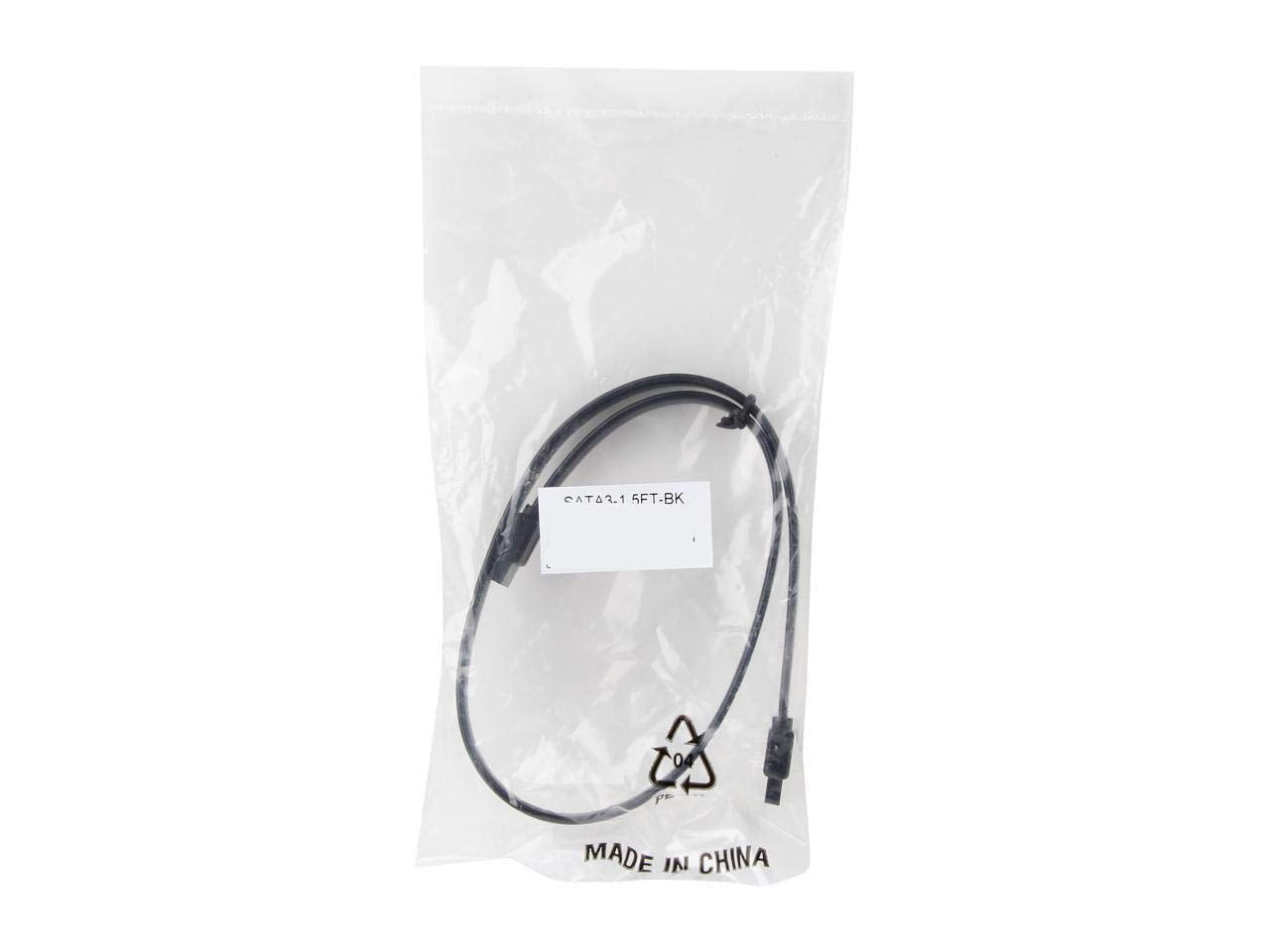 Nippon Labs Sata3 1.5Ft Bk 18 Inch Sata Cable, Black