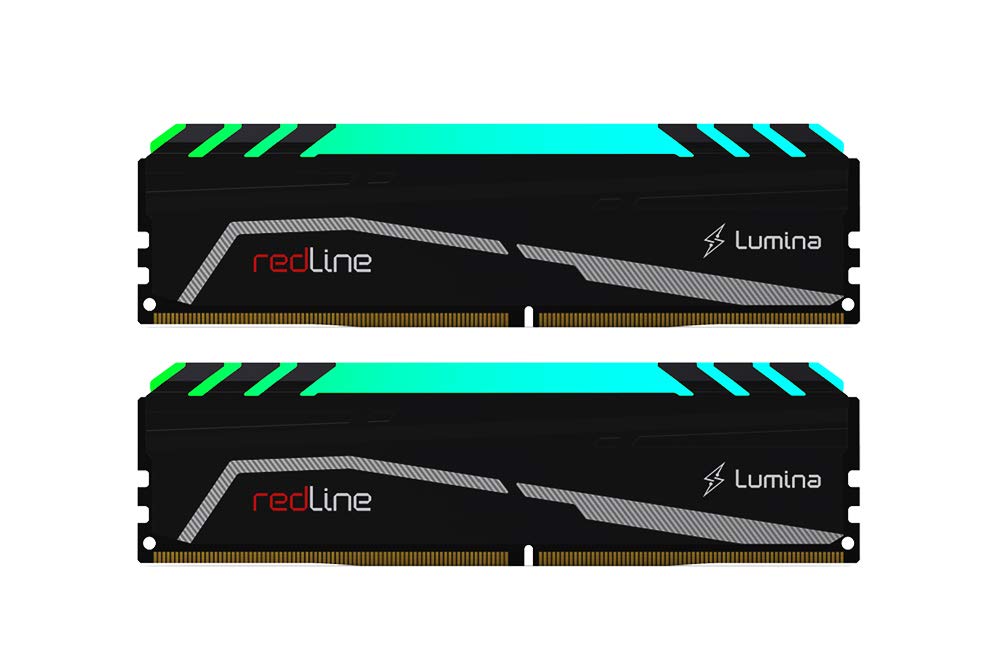 Mushkin Redline Lumina - DDR4 RGB Gaming DRAM - 16GB (2x8GB) UDIMM Memory Kit - 3200MHz (PC4-25600) CL-16 - 288-pin 1.35V Deskto