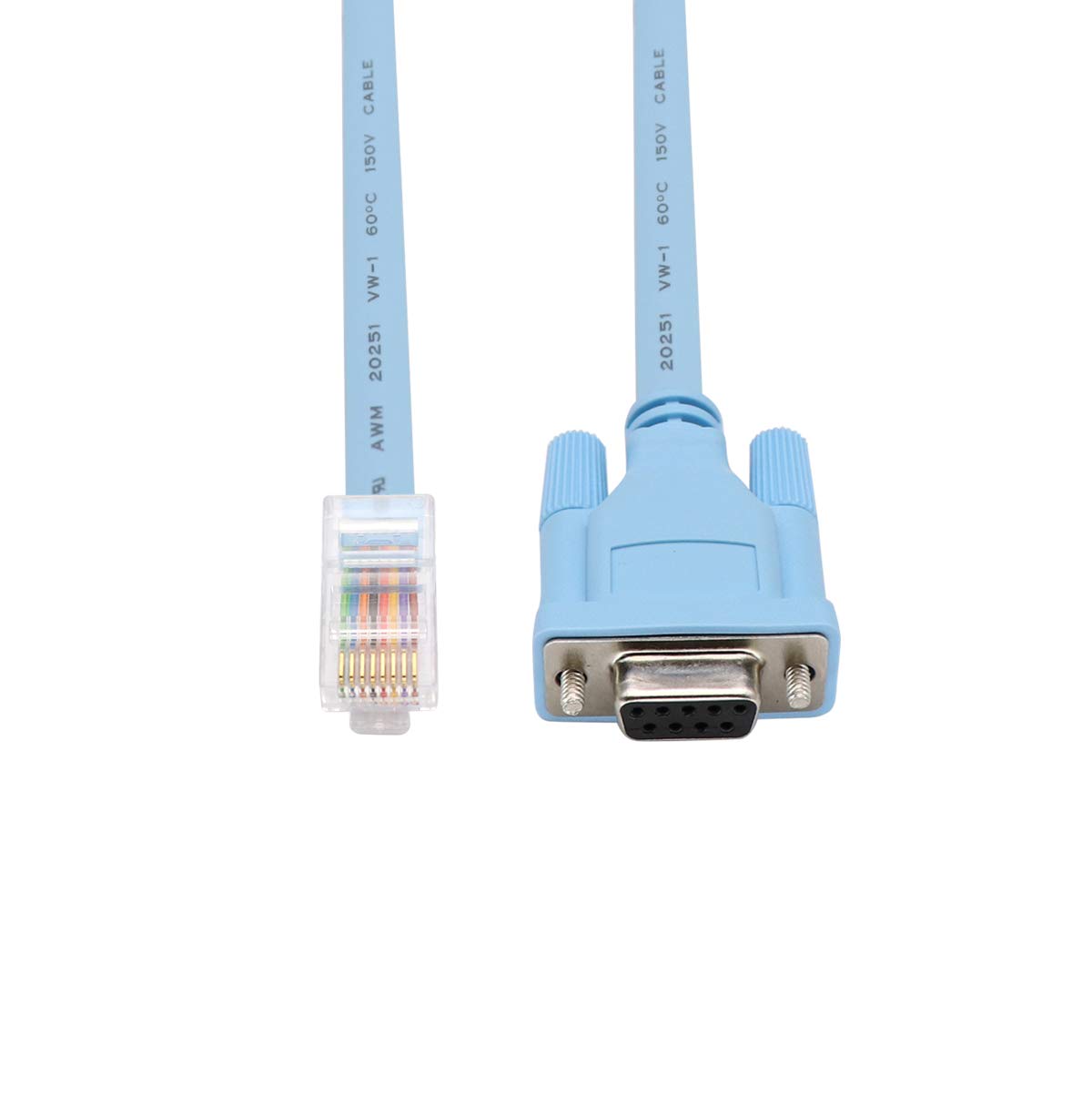 Cisco Console Cable 9 Pin Db9 Female Serial Rs232 Port To Rj45 Male Cat5 Ethernet Lan Rollover Console Cable Switch Cable Cisco(