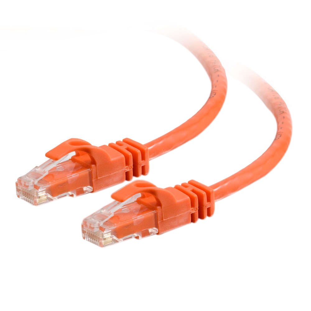 C2G 25Ft Cat6 Snagless Crossover Unshielded (Utp) Network Patch Cable   Orange