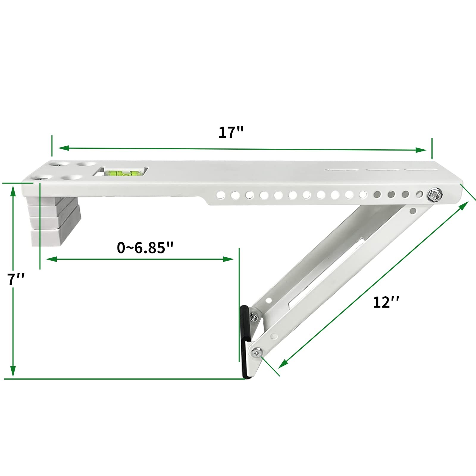 Yehchi Window Air Conditioner Mounting Support Bracket, Universal Ac Unit Window Stand Mount Brackets Support Up To 165 Lbs Desi