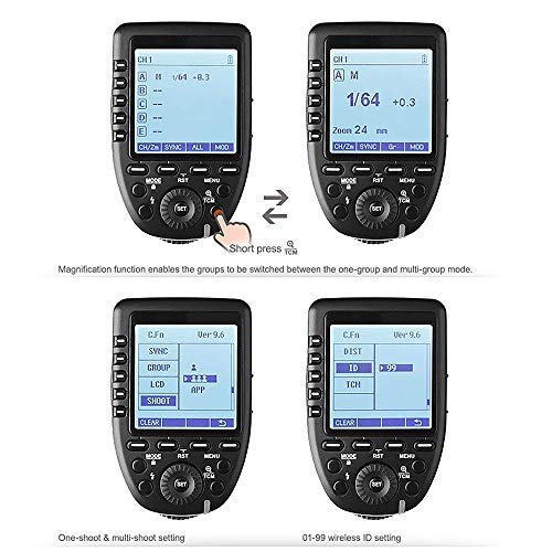 Godox Xpro N Ttl Wireless Flash Trigger Transmitter For Nikon, 1/8000S Hss, Ttl Convert Manual Function, Large Screen, 5 Dedicat