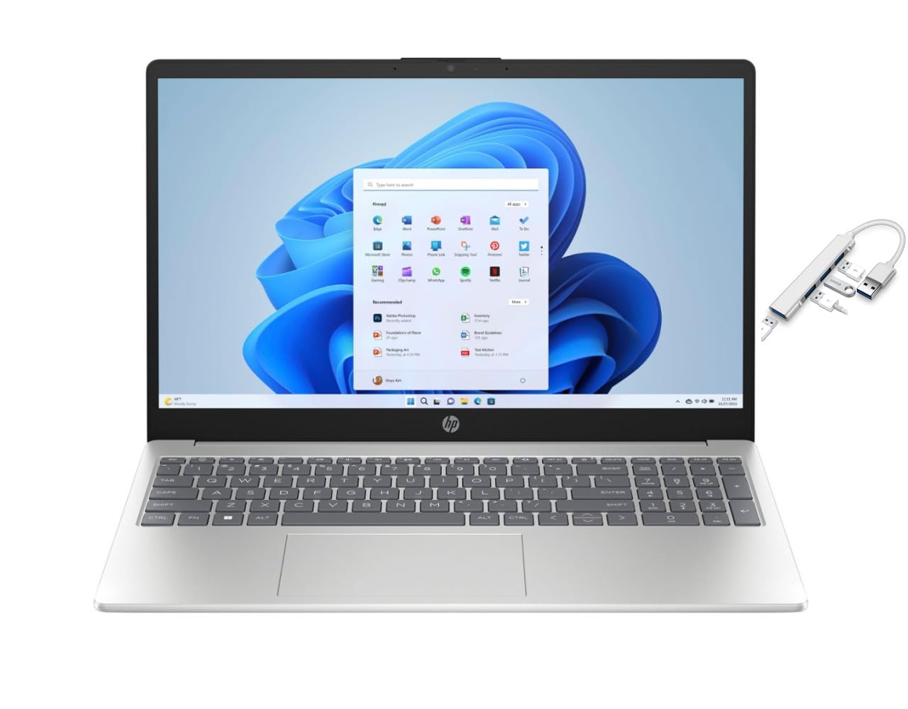 HP 15.6 FHD Laptop | AMD Ryzen 5 7520U(Beat i7-1255U | Integrated AMD Radeon Graphics | 16GB RAM DDR5 | 256GB SSD | Windows 11 H