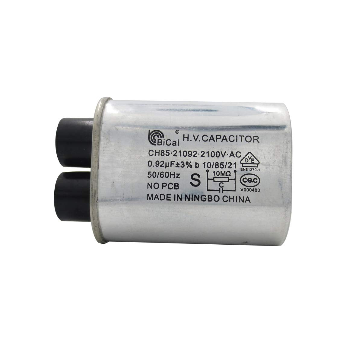 Meter Star Cqc Universal Household Microwave High Voltage Capacitor 0.92Uf Ch85 21092 2100V Ac H.V.Capacitor 10/85/21 50/60Hz No