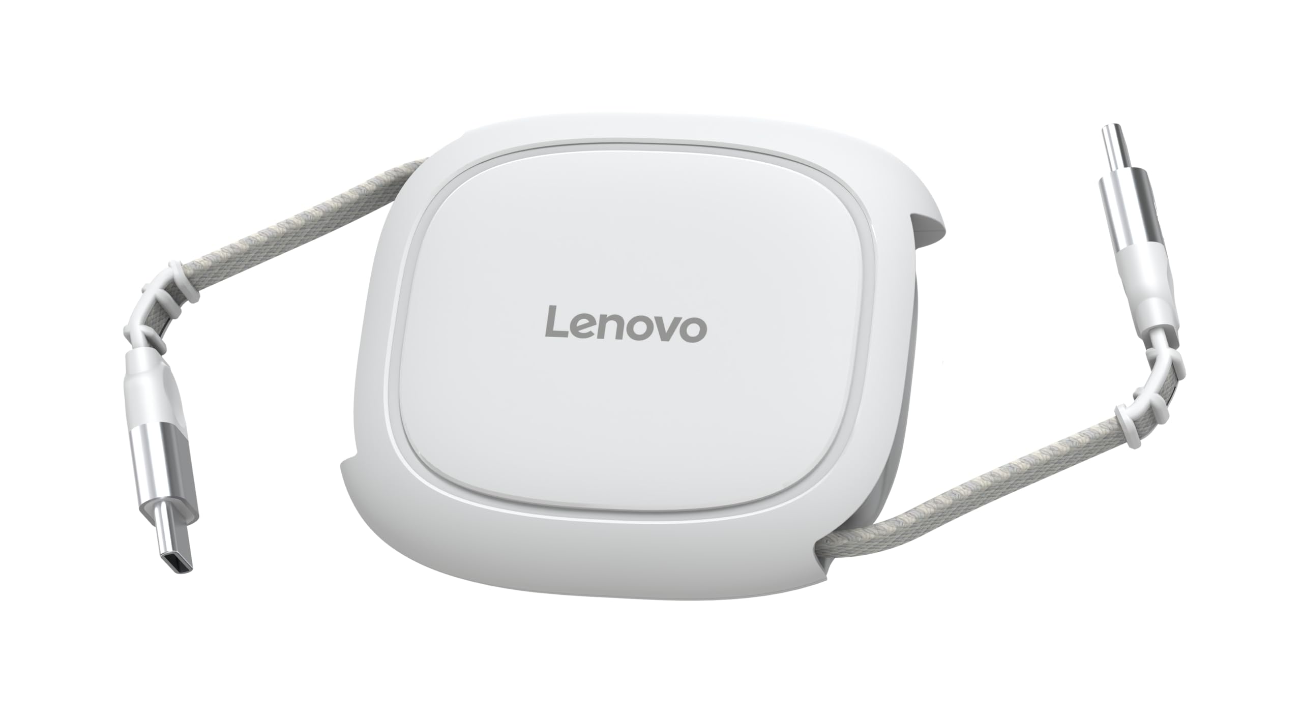 Lenovo 240W USBC Retractable Cable, PD Fast Charging USBC to USBC, Smart Retractable Design, 1.2m (3.94 Ft), 480Mbps Data Tra