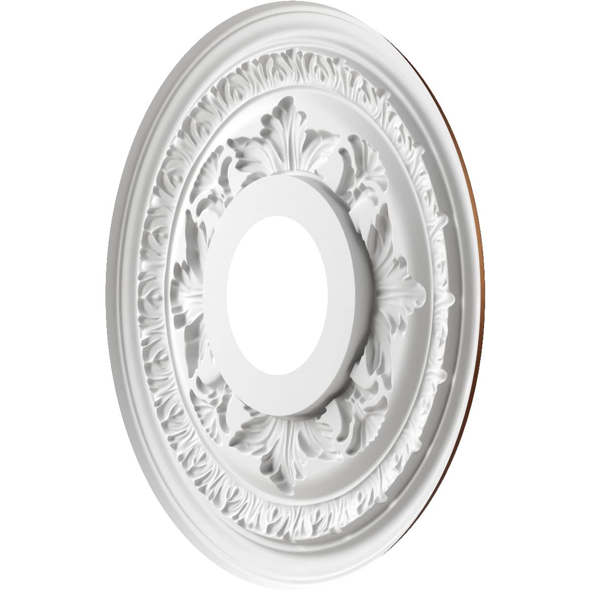 Ekena Millwork Cmp13Bacdc Baltimore Thermoformed Pvc Ceiling Medallion (Fits Canopies Up To 5 1/4), 13Od X 3 1/2Id X 3/4P, Metal