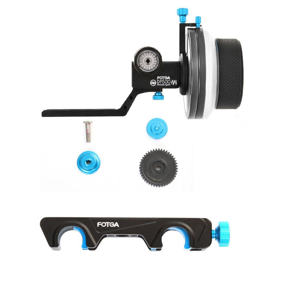 Fotga Dp500Iii Follow Focus Puller W/A/B Stop,15Mm Quick Release Rod Clamp For Canon Nikon Sony Blackmagic Dslr Cinema Camera Vi