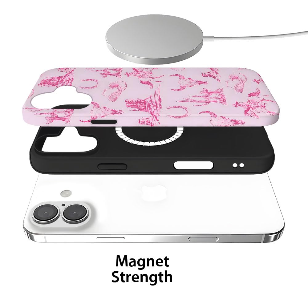 Tnxee Case Compatible With Iphone 16 Plus,Compatible With Magsafe,Fall Prevention Hybrid 2-Layer Hard Shell Cases For Girls Boys