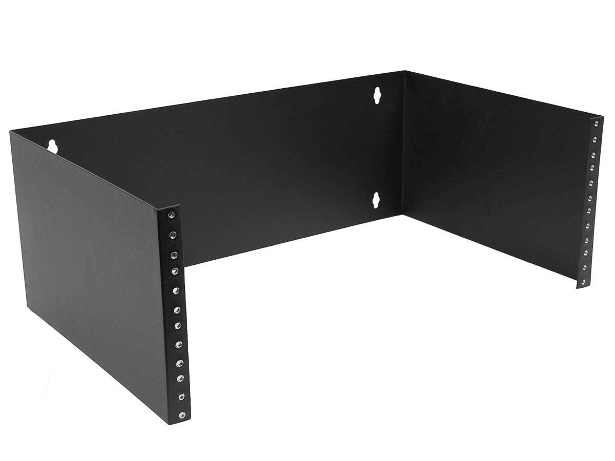 Monoprice 4U Wall Mount Rack, 19 Inch Bracket For Patch Panels, Network Switches, Servers, And It Equipment, 7In X 19In X 12In,
