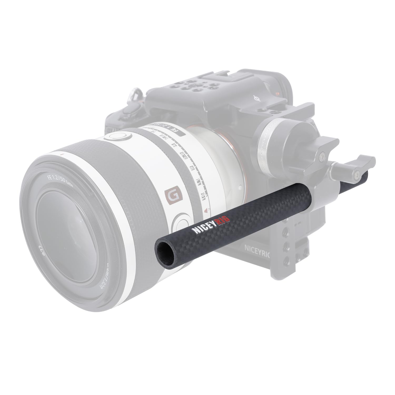 Niceyrig 6 Inch 15Mm Rod Carbon Fiber Standard For 15Mm Lens Support, Matte Box, Cage Rig, Camera Riser Rod Rail System - 562