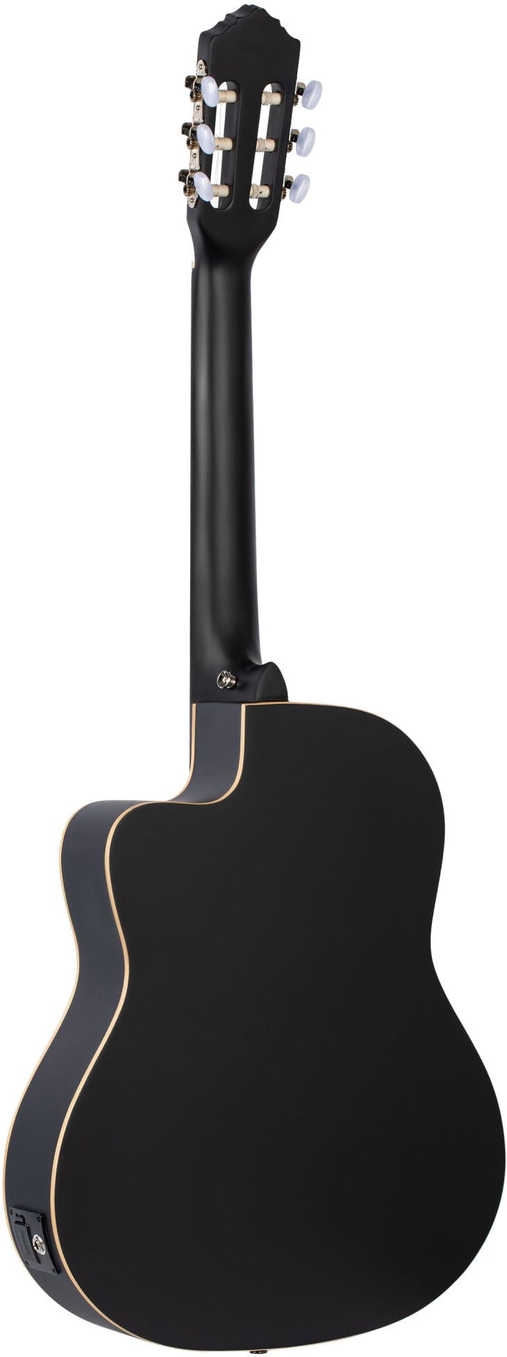 Ortega Guitars Family Series 6 String Acoustic-Electric Guitar, Right (Rce125Sn-Sbk)