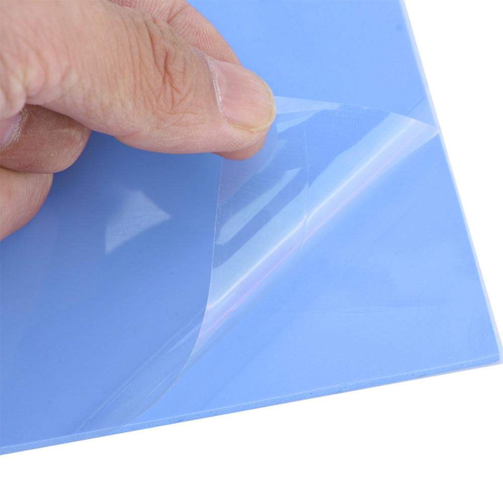 Cpu Thermal Pad, 100Mm X 100Mm X 3Mm Cpu Chip Heatsink Cooling Thermal Conductive Silicone Pad For Cpu Chip Heat Conduction Led